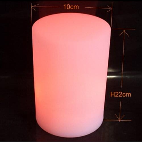 Rechargeable Decorative light 16 Colors LED Coffee Bar Lamp Lundy llight SK-LF50 (D10*H22cm) For Event & Party Supplies 10pcs