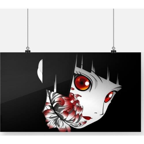 Jigoku Shoujo Hell Girl Trailer Anime Poster Framed Wooden Frame Canvas Painting Wall Art Decor Study Home Decoration Prints