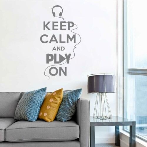Removable Keep Calm Wall Stickers Modern Fashion Wall Sticker For Living Room Bedroom Decoration Room DW20236