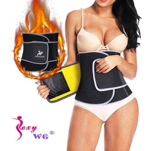 SEXYWG Slimming Waist Support Strap Neoprene Sauna Body Shapers Women Fat Burning Cincher Corset Fajas Shapewear Sports Top Belt