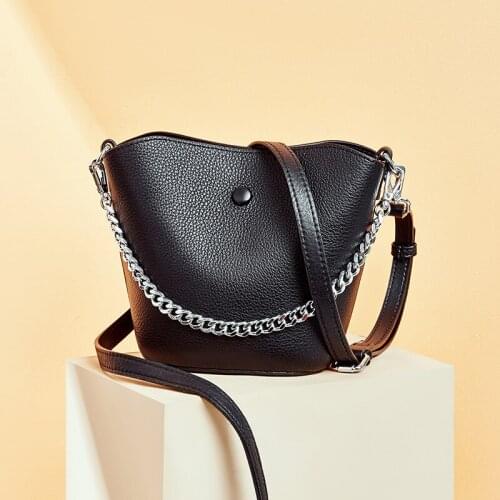 Pretty bucket bag 2020 new arrival cross body bags for girls women handbags fashion shoulder bag messenger bags quality leather