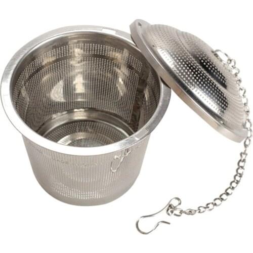 304 Stainless Steel Tea Mesh Ball Herbal Infuser Tea Strainer Filter JAN88