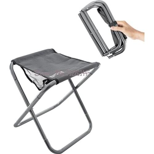 Outdoor Folding Chair 7075 Aluminum Alloy Folding Stool Camping Mazar Ultra Light Portable Mazar Fishing Bench
