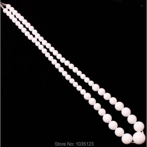 High Quality 6-14mm Natural Round Shape White Shell DIY Gems Loose Beads Strand 18" Jewellery Creative Making w3381