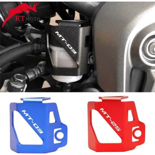 For YAMAHA MT03 MT 03 MT25 MT-25 2015-2021 2020 Motorcycle CNC High Quality Rear Brake Fluid Reservoir Guard Cover Protector