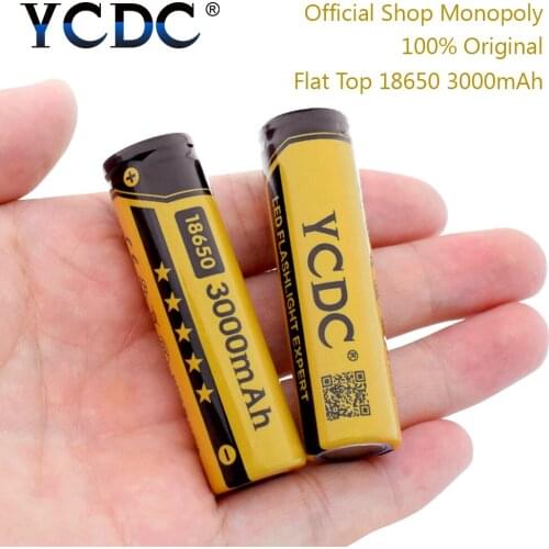 YCDC Original 2-20Pcs/Lot Li-ion NCR18650B Rechargeable Batteries 3.7V 18650 3000mAh Power Bank Battery for Charger Flashlight