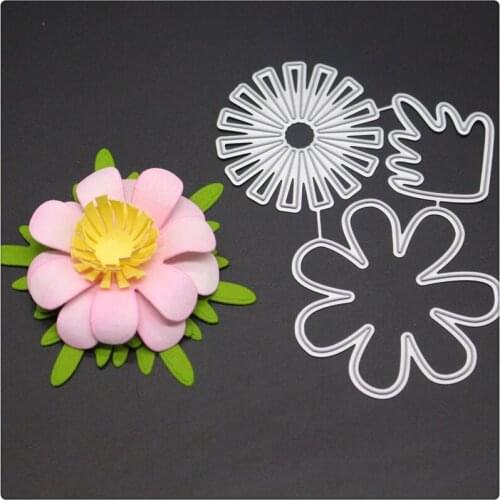 YINISE Metal Cutting Dies For Scrapbooking Stencils FLOWER LEAF Scrapbook DIY Album Cards Decoration Embossing Folder Die Cut