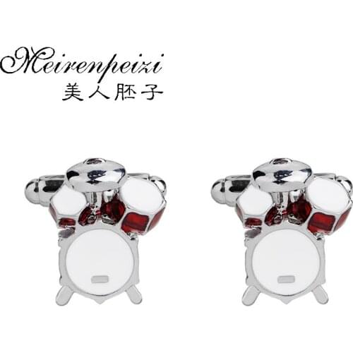 New Cufflinks Geometry Enamel Cuff Links Music Business French Shirt Wedding Cufflinks For Woman Men Free Shipping