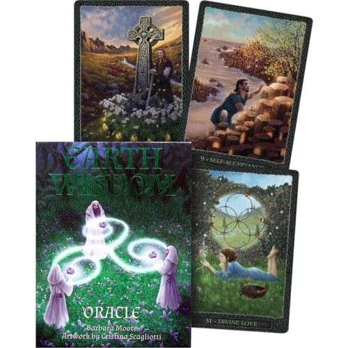Earth Wisdom Oracle Cards Full English 32 Cards Deck Tarots Fun Party Board Game Party Deck Board Game
