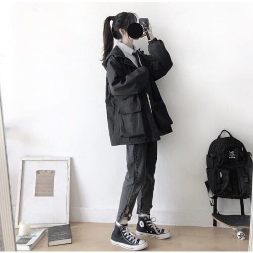 2020 winter clothes women Harajuku Hip hop abrigo mujer Korean style kpop coat ropa mujer undefined veste gabardina mujer drop
