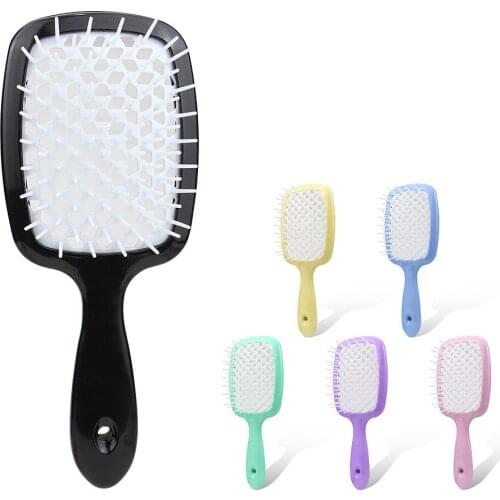 1PC Tangled Hair Brush Salon Hair Massage Comb Hair Care Styling Anti-static Hairbrush Head Comb Hairdressing Brushes Girl Tools