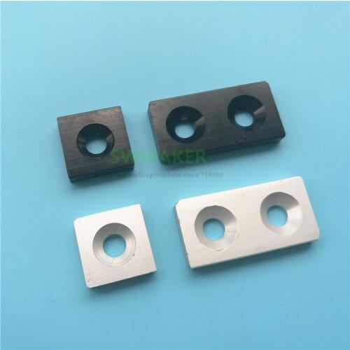 10pcs black silver 2020/2040 Openbuilds V-slot extrusion metal end cap/ for v slot linear rail DIY Prusa I3 3D printer CNC parts