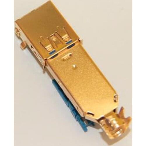 10pcs Copper shell gold plating USB3.0 AF connector gold plating USB3.0 AM male plug