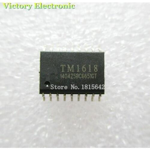 New Original 10PCS/Lot TM1618 SMD Chip Sop18 LED Digital Drive IC Wholesale Electronic