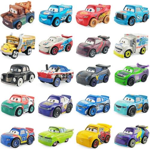 24 Styles Disney Pixar Cars 3 Mini McQueen High Quality Alloy Car Toys Diecast Cartoon Models Kids Birthday Christmas Gift Boys