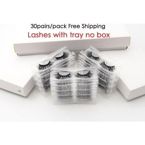 30pairs/pack Visofree Lashes 3D Mink Eyelashes Full Strip Lashes Handmade Premium Mink Hair Multi-use False Eyelashes Makeup