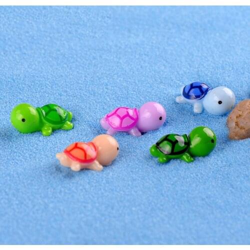 5pcs Mini Gardening Decoration Micro Landscape Accessories Cute Turtle