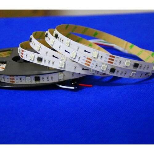 Promotion!! 5m DC12V WS2811 150LEDs (10pixes/m) led digital strip;NON-waterproof;IP33;WHITE PCB