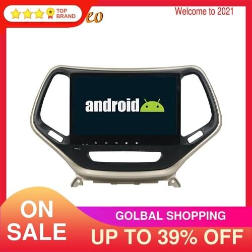 Android 9 4GB Car No DVD Player GPS Navigation For JEEP Cherokee 2014-2018 Car Multimedia Player Auto Radio Stereo Head Unit RHD