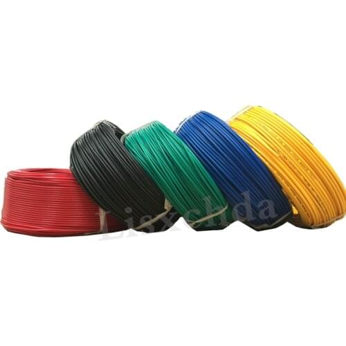 Free shipping Bulk 1pin 5 metres super flexible 22AWG PVC insulated Wire Electric cable, LED cable, DIY Connect 7 color choose