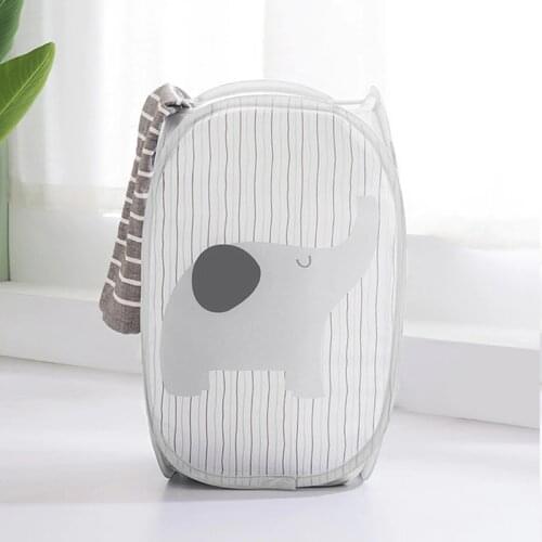 Foldable Handle Stand Storage Box Polyester Washing Dirty Clothes Big Basket Organizer Toy Bin Laundry Basket Super Large Bag