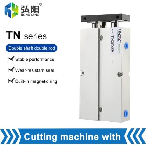 NT Series Double Rod Double Acting Cylinder Diameter 20/25/32mm Double Spindle Cylinder Element Pneumatic Tool