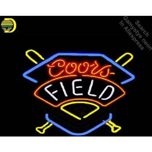 Coors Field Neon Light Sign Neon Bulbs sign Handcraft Beer Bar Pub Light Signs lampara neon personalized Lamp neon light wall
