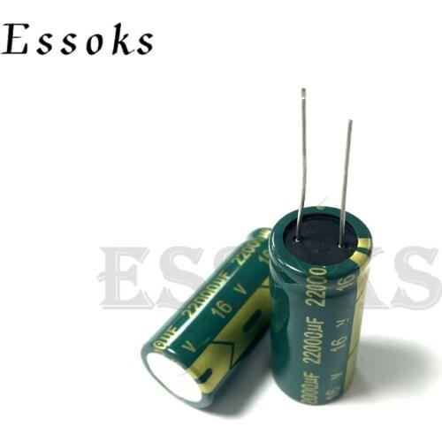 2pcs Electrolytic Capacitor 16V22000UF 16V 22000UF 18X40 mm High Frequency Low ESR Aluminum Capacitors
