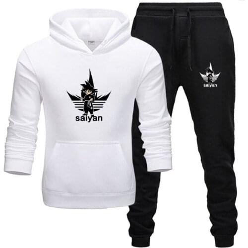 Goldfly New hot Two Pieces Set Fashion hoodies Sportswear Men Tracksuit Hoodie Autumn Men Brand Clothes Hoodies+Pants Sets