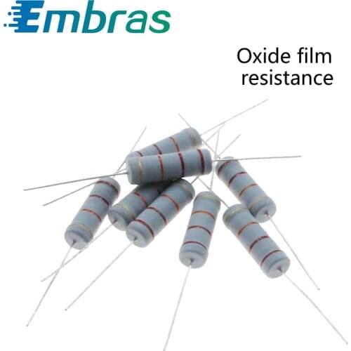 20Pcs 5W 0R-22M Oxide Film Set Of Resistor 5% Tolerance 100K 330K 680K 1M 2M 2.7M 3M 3.9M 15M 22M 10 ohm Electronics Resistance