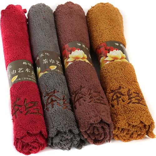 DoreenBeads Wholesale Tea Towel Puer Black Green Tea Napkins Strong Water Absorption Thick Teaware Accessories 29.5*18cm 1 PC