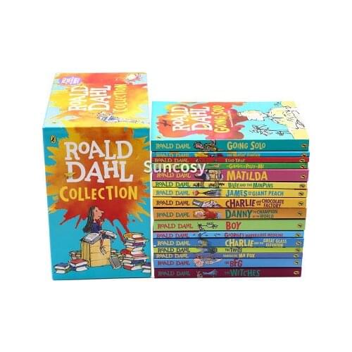 16 Books/set New Roald Dahl Collection Childrens Literature English Picture Novel Story Books Early Educaction Reading for Kids