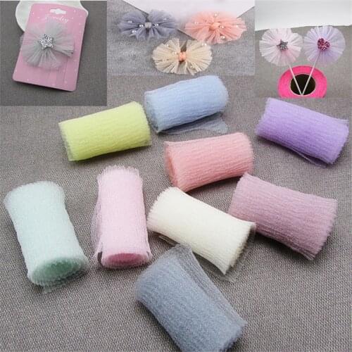 8cm*60m Korean Pleated Yarn Popular Hair Accessories Diy Handmade Homemade Bow Accessories Children Hairpin Pleated yarn