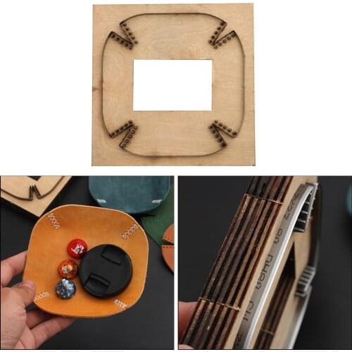 Leather Cutting Die Metal Leather Plate Catchall Tray Mold DIY Making Punch Punching Template