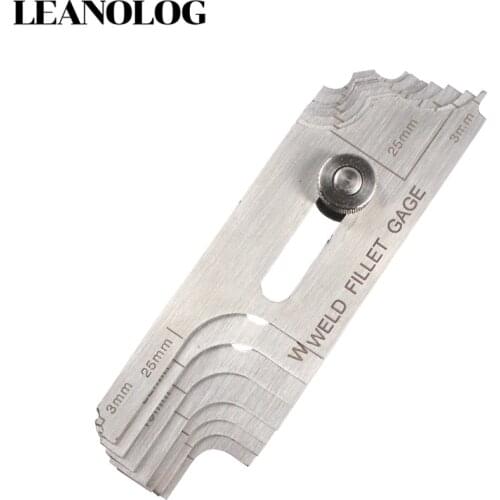 Welding tools Stainless Steel MG-11 Welding Fillet Gage Inspection Test Ulnar Welding Gauge (Metric&Standard)