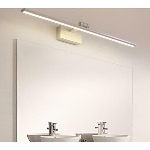 40/60/80/100cm Modern LED Mirror Lights Bedroom Bathroom Wall Mounted Lamp Adjustable Aluminum Body AC90-260V Lighting Fixtures