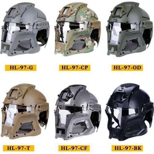 Tactical Military Paintball Medieval Iron Warrior Helmet Integrated Rail NVG Shroud Transfer Base Retro helme