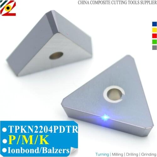 EDGEV 10PCS TPKN2204PDTR Milling Inserts Face Mill Blade Milling Cutter Machining Steel Stainless steel