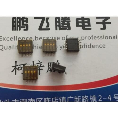 1PCS Original American AMP 2-390233-4 dial code switch 4-bit patch 1.27mm 4-way flat dial coding switch