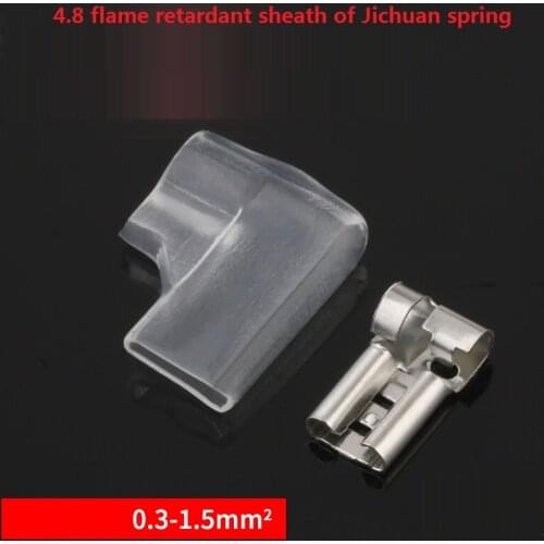 100/200sets Chicken claw spring 6.3 Series Automotive Connector High Terminals Plug socket DJ6225-D6.3D