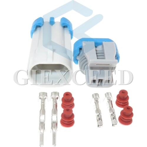 2 Sets 2 Pin 12162343 12052644 Automotive Waterproof Throttle Plug Female Male Auto Electrical Connector Socket For Car