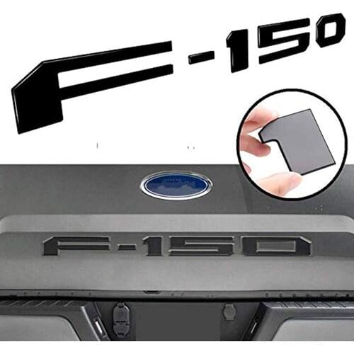 3D Raised Tailgate Decal Letters Tailgate Insert Letters Compatible for F150 2018 2019 2020-3M Adhesive - Gloss Black