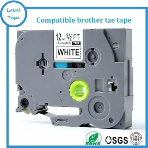 3PK tze231 tz231 for Brother P-touch Printer label tape tze-231 tz-231 12mm Black on White TZe laminated ribbons