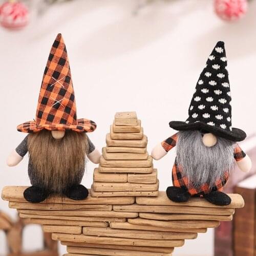 50LB Halloween Gnome Standing Swedish Tomte Scandinavian Nisse Handmade Home Farmhouse Kitchen Tiered Tray Decorations
