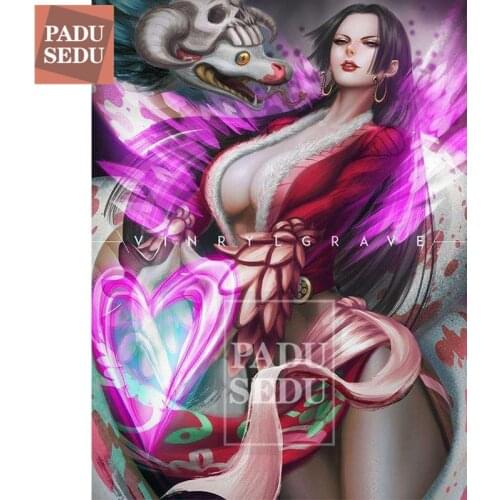 5D DIY Diamond Painting One Piece Boa Hancock Figure Crystal Full Square 3D Daimond Mosaic Embroidery Cross Stitch Decor Bedroom