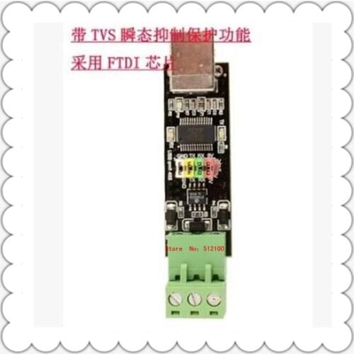 Free shipping 10pcs/lot USB TO TTL/RS485 double function double protect USB 485 modules FT232 chips