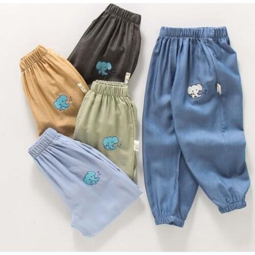 COOTELILI Spring Summer Kids Boys Jeans Girls Pants Kids Clothes Cotton Casual Children Trousers Denim Boys Clothes