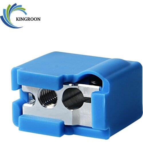 KINGROON 1pcs VOLCANO Heated Block Extruder Aluminum HotEnd Heated Block silicon case cover 3D Printer Parts