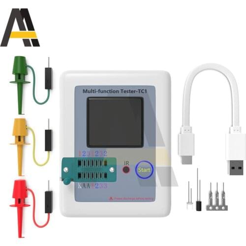 LCR-TC1 3.5" TFT LCD Display Multi-meter Transistor Test Diode Triode Capacitor Resistor Tester Meter ESR LCR NPN PNP MOSFET