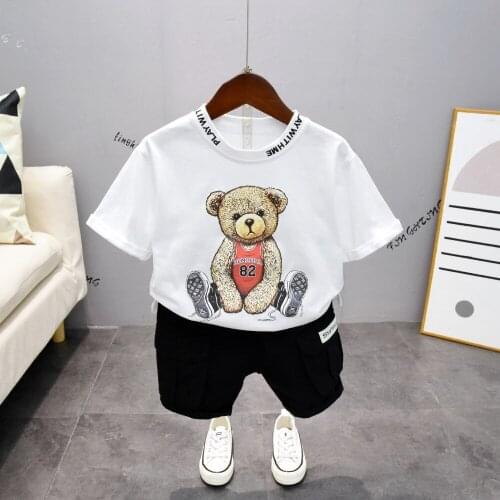 Summer Baby Boy Clothes Suits Grils Clothing Set Cotton Baby Clothes Suits Kids T-Shirt + Short 2pcs/Set Children Clothing Sets